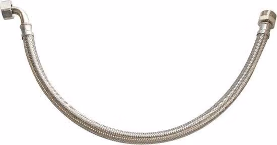Grijs Flexibele Sanitair Hoekslang F20/27 M15/21 voor Waterinstallatie - 100 cm