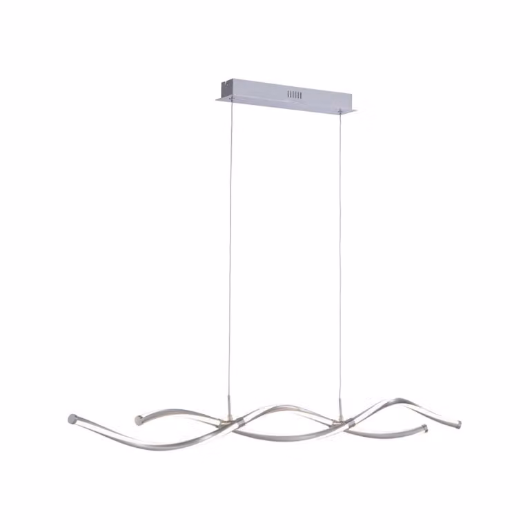Paul Neuhaus Q-Malina Design eetkamer hanglamp met LED in zilver en wit