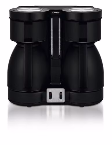 Krups Duothek Thermo-filterkoffiezetapparaat met twee isolerende kannen, zwart KT8501