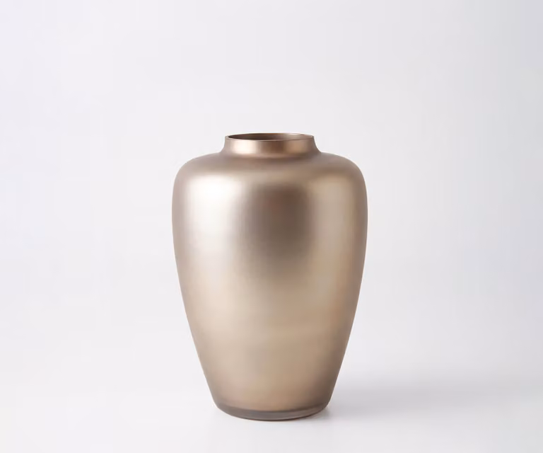 Delife Vaas Somera Opal Mondgeblazen Glas B: 22 cm, D: 22 cm, H: 32 cm