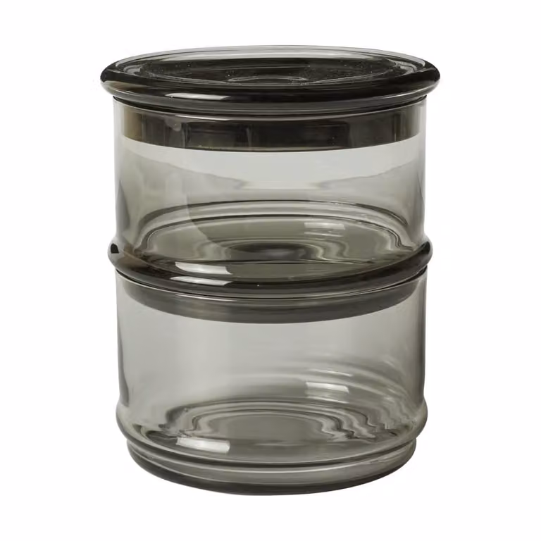 Ferm Living Boya stapelbare potten 2 stuks, smoked grey