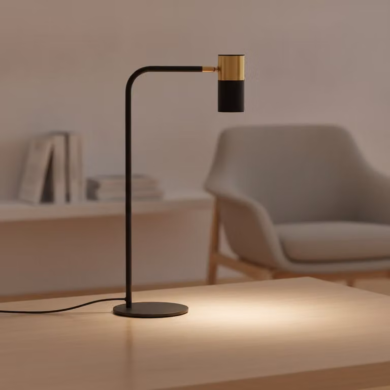 Lyora Tafellamp Pongo zwart met goud