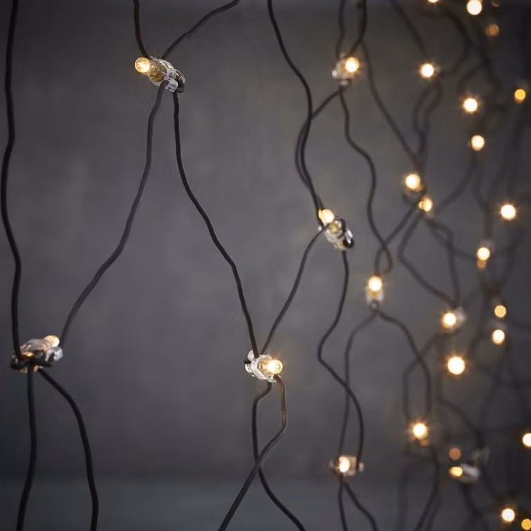 Luca connect XP kerstverlichting Net clear met 100 lampjes, 2 x 1 m