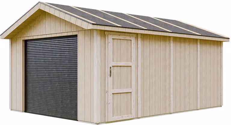 Timbela M991B LP SmartSide Garage 17 m2 B: 530 cm, D: 378 cm, H: 269 cm