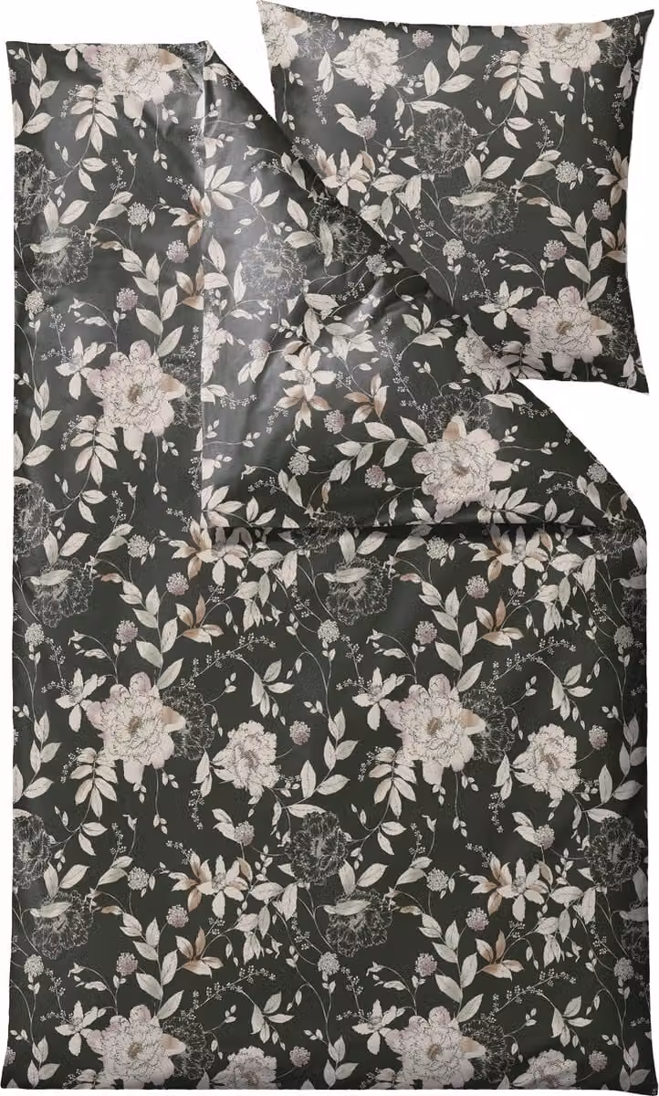 Södahl Organic Garden Bloom Beddengoed Forest green 135 x 200 cm
