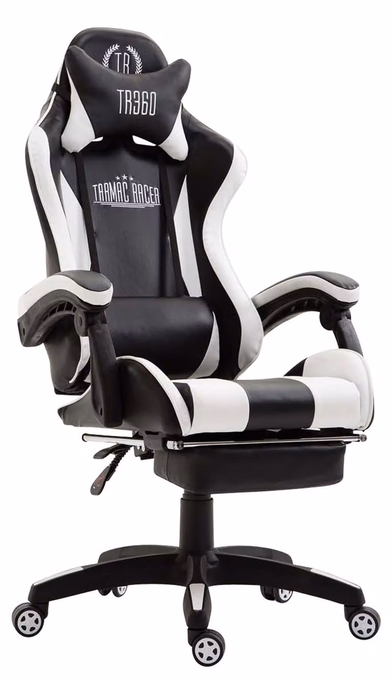 CLP Gaming bureaustoel Ignite, zwart/wit
