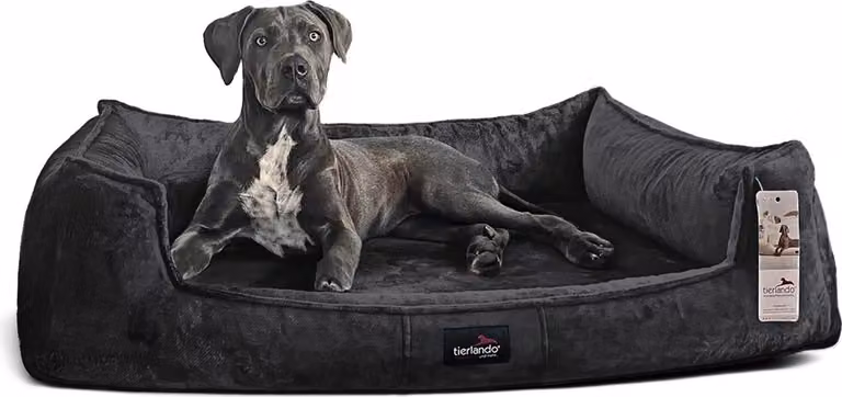 Tierlando Orthopedisch hondenbed FRANKLIN in teddy stof, Anthraciet, B: 160 cm, D: 110 cm