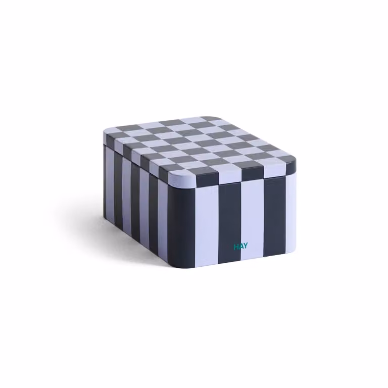 HAY Tin Container voorraadpot small blauw-lavendel