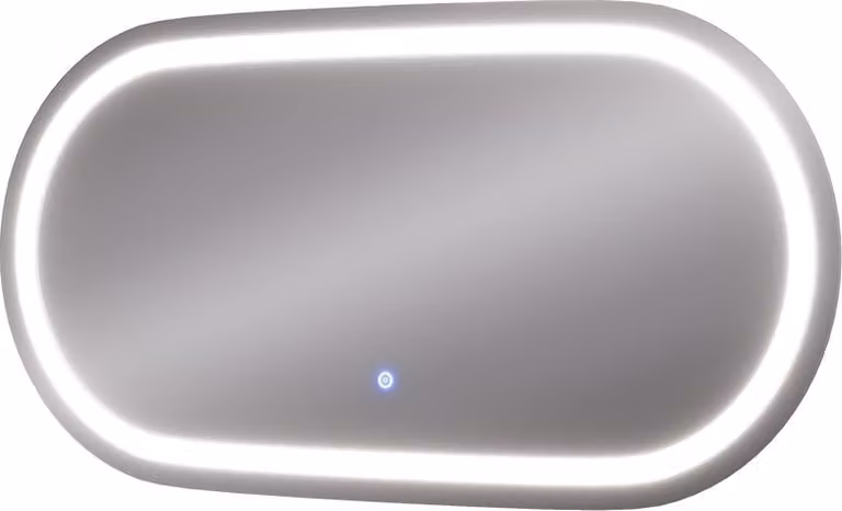 Vicco Miral Badkamerspiegel met koplampverlichting, Model 55487, Breedte: 100 cm, Hoogte: 50 cm