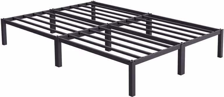 ML-Design Metalen Bed met Lattenbodem, Antraciet, B/D/H: 140 x 200 cm