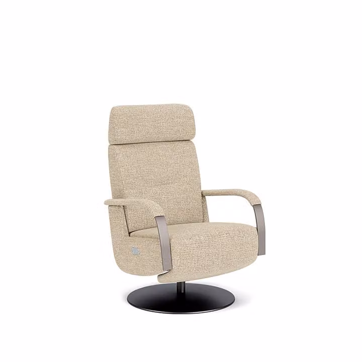 Prominent Volterra Sta-op-stoel - Beige - Stof