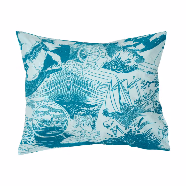Moomin Arabia kussensloop Zeilen 50 x 70 cm