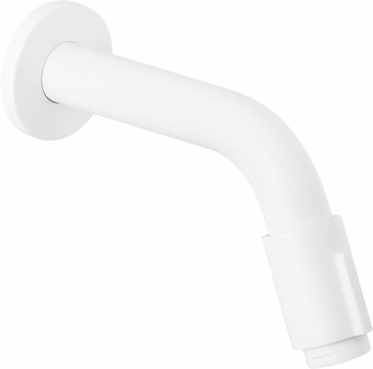 Differnz Muurkraan Mat Wit – Inbouw Wastafelkraan voor Koud Water – 15 cm