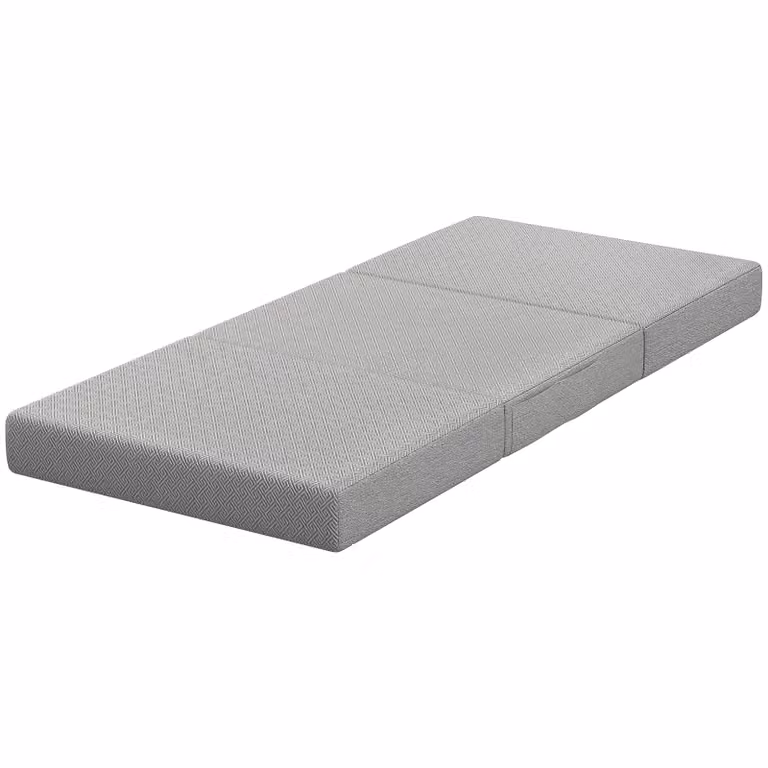HOMCOM Opvouwbaar matras met wasbare hoes, B/D/H: 90 x 200 x 15 cm