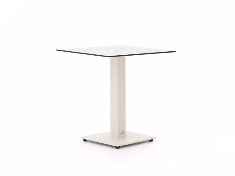 Forza Furniture Vierkante Tuintafel in Beige of Wit, B/D/H: 70 x 70 x 70 cm