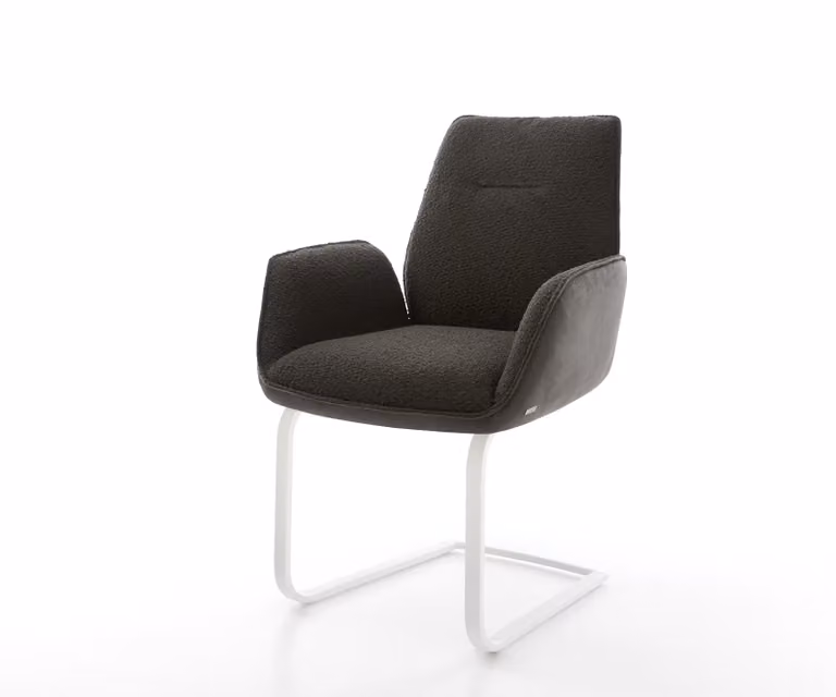 DELIFE Zoa-Flex Sledemodel Stoel met Pocketveer Kern in Zwart en Wit