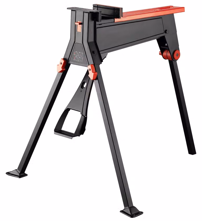 Wiltec Mobiele Werkbank met Spanmechanisme en Inklapbaar Werkblad, B/D/H: 98 x 88 x 87 cm, Draagvermogen tot 200 kg