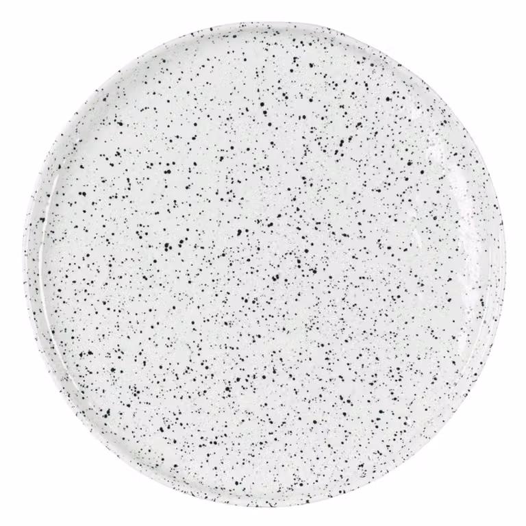 Olsson & Jensen Poppi schotel, wit-zwart, diameter: 21 cm