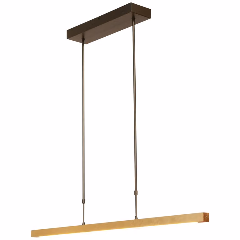 Masterlight Real 3 Hanglamp - Zwart en Goud - 100 cm