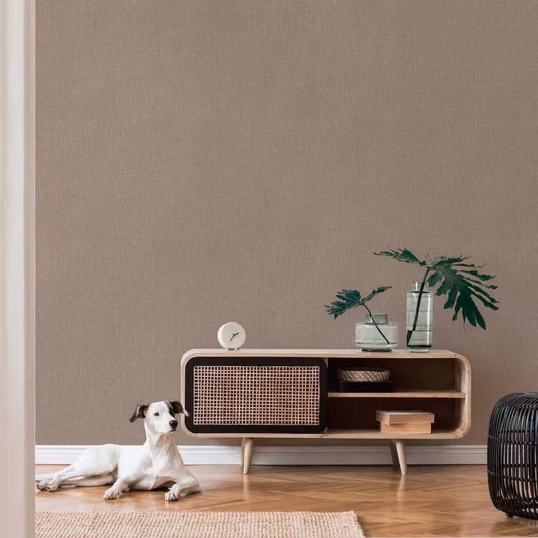 home24 Vliesbehang Ariton Bruin 53 x 1005 cm