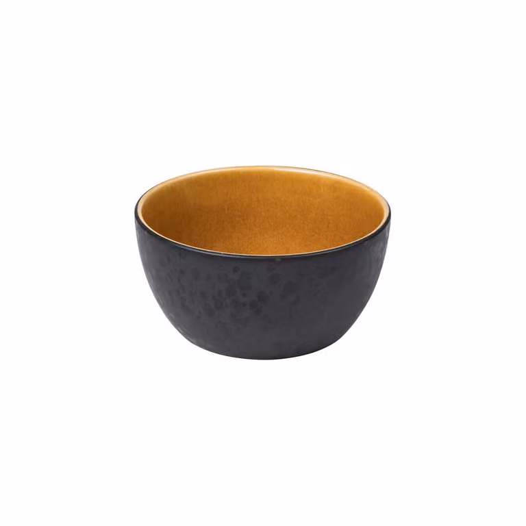Bitz kom Ø 14 cm zwart-amber