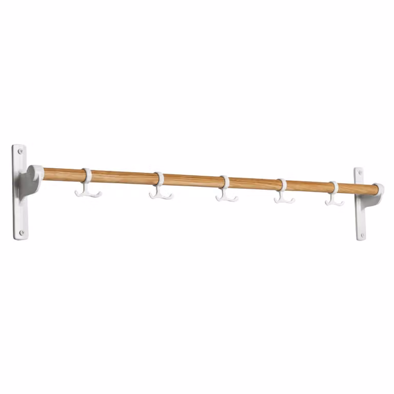Essem Design Nostalgi kapstok eiken-wit, Breedte: 100 cm
