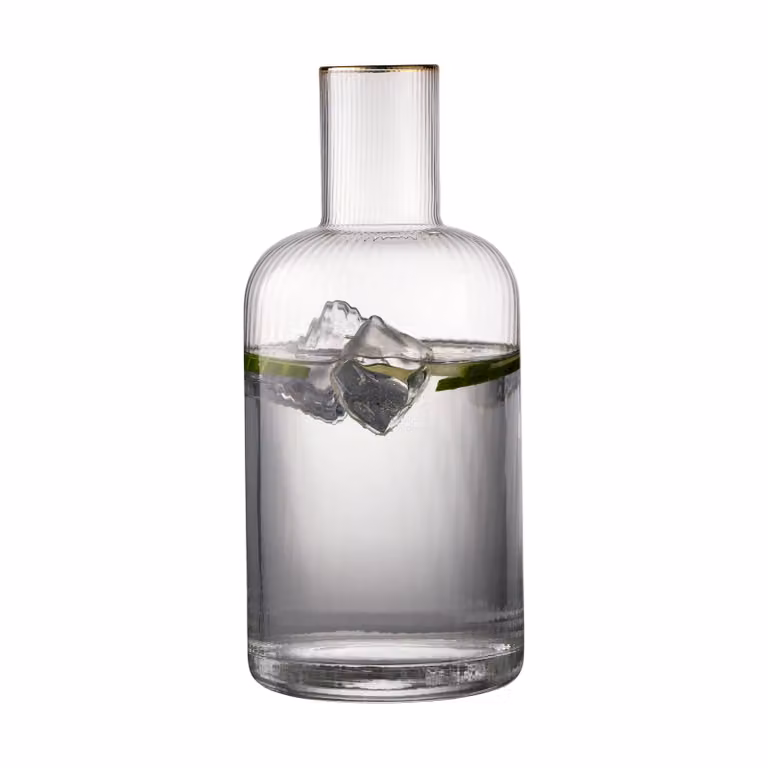 Lyngby Glas Palermo Gold karaf 1,5 l Transparant-goud
