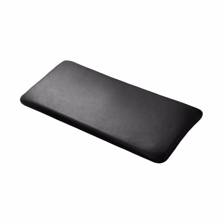 FDB Møbler R6 Radius zitkussen zwart leer 33 x 65 cm