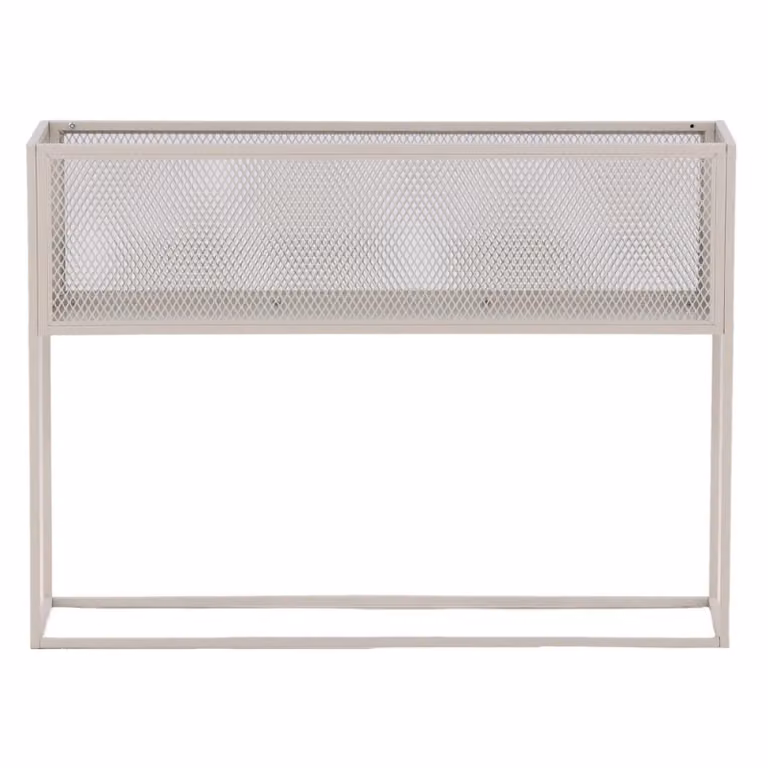 QUVIO Plantenstandaard Colton - Industrieel Design - Beige Staal