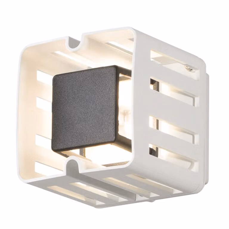 Konstsmide Pescara Square design buitenlamp wit
