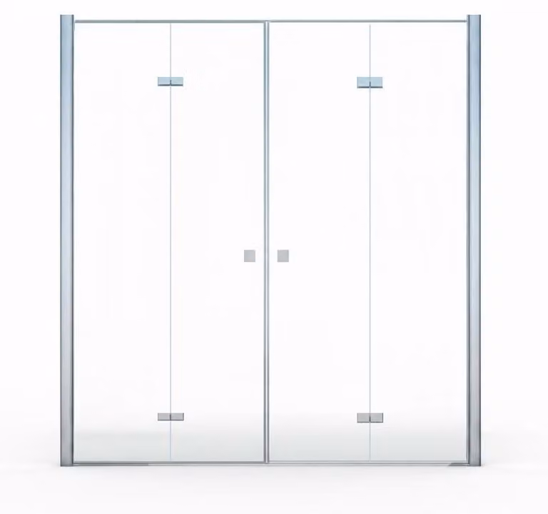 Glaszentrum Hagen Douchedeur Hera, 175 x 195 cm, 8 mm, Helder glas