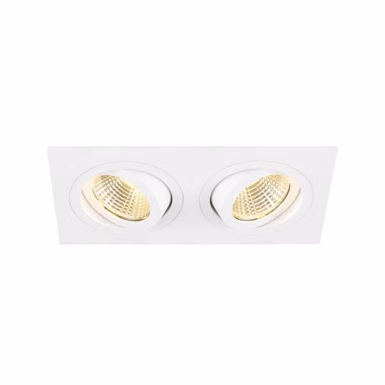 SLV New Tria 155 Witte Inbouwspot met 2x Led 3000K Warm Wit