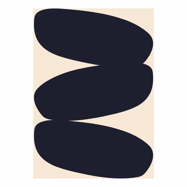 Paper Collective Solid Shapes 01 Grafische Poster 50 x 70 cm