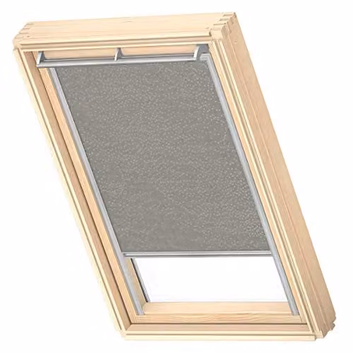 VELUX Lichtdoorlatend Rolgordijn RFL met grijze geleiders, Stoffig groen, M04