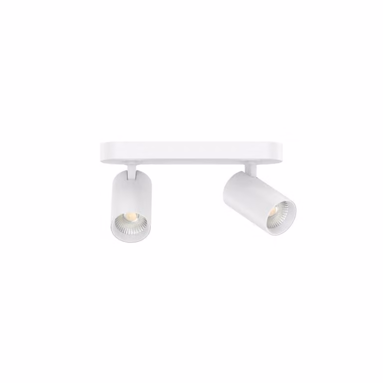 Lyora Tevo dubbele led opbouwspot - wit - warm wit 2700K