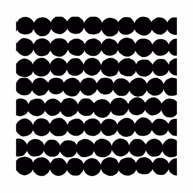 Marimekko Räsymatto servetten 20-pack Black-White 33 x 33 cm