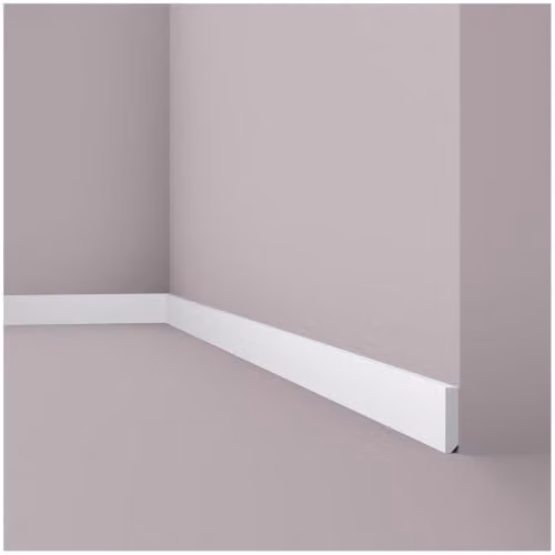 NMC FT2F WALLSTYL Plint Noel Marquet Wit - 17 stuks - 34 m - H x B x D: 58 x 13 x 2000 mm